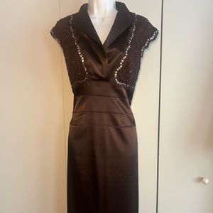 Adrianna Papell Chocolate Brown Coctail/Party Dress 12